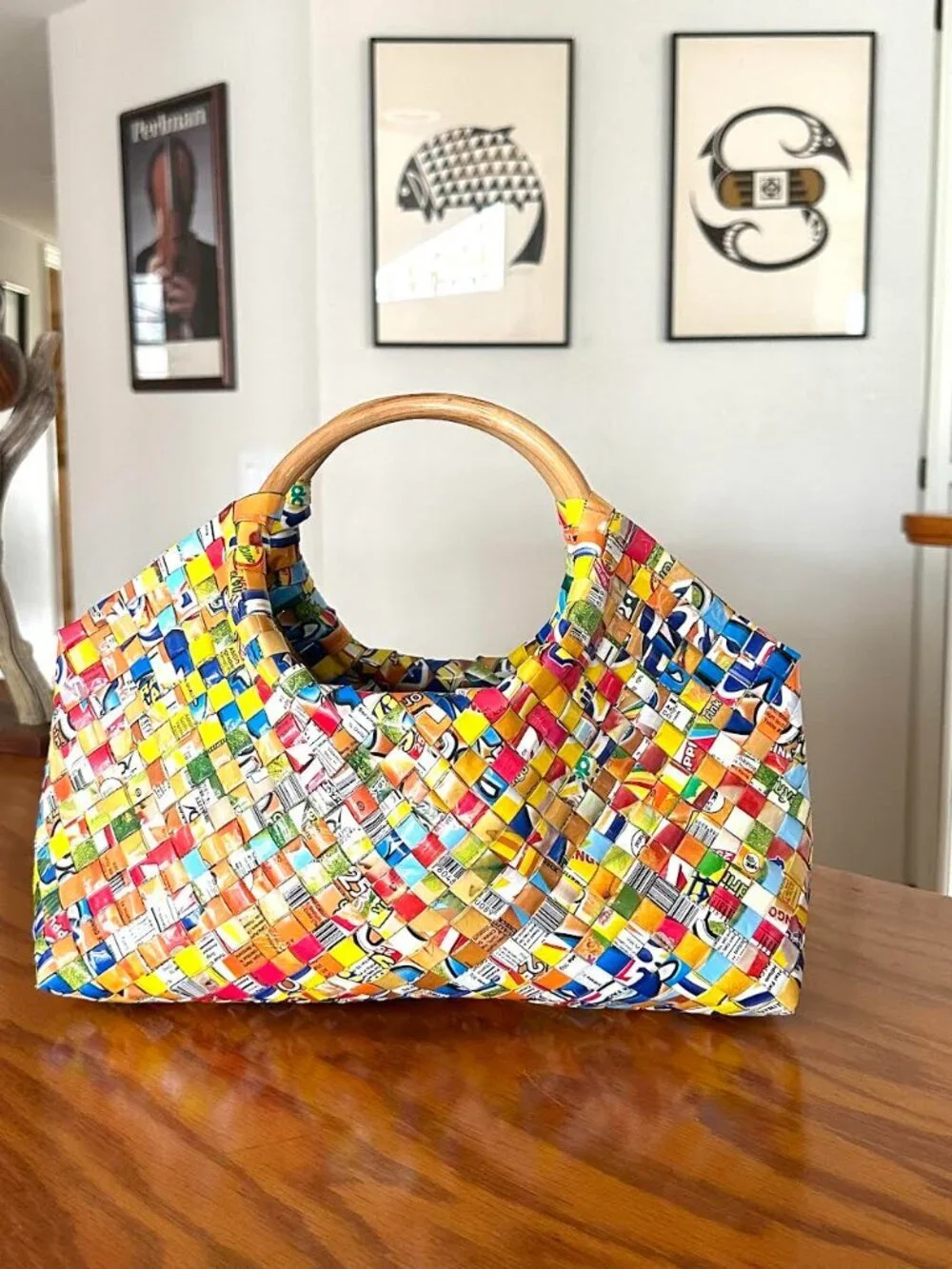 Recycled Juice Box Purse Handbag - Picture 12 of 13